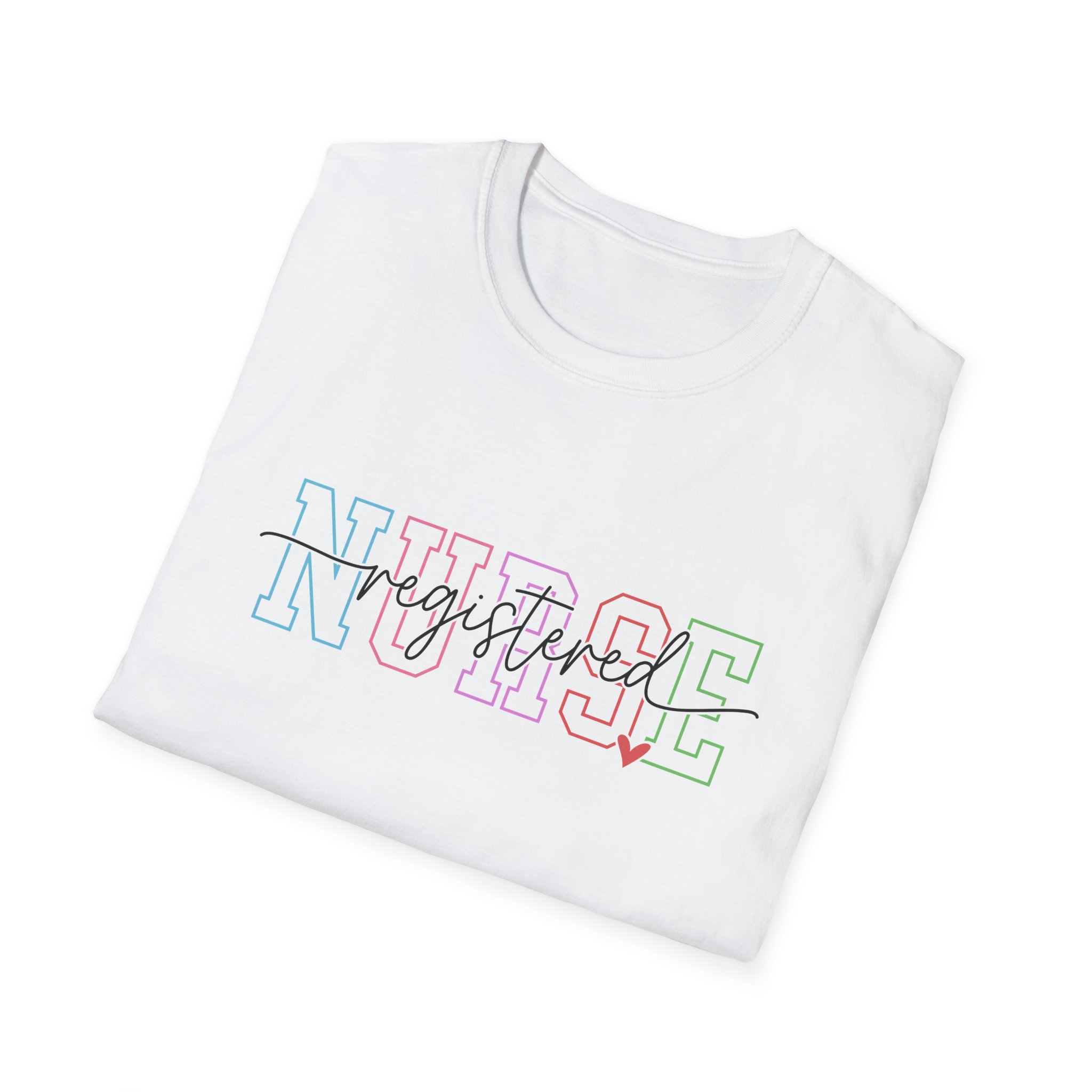 Nurse Graduated Tee – Pastel Outline Nursing School Graduation T-Shirt - Image 8