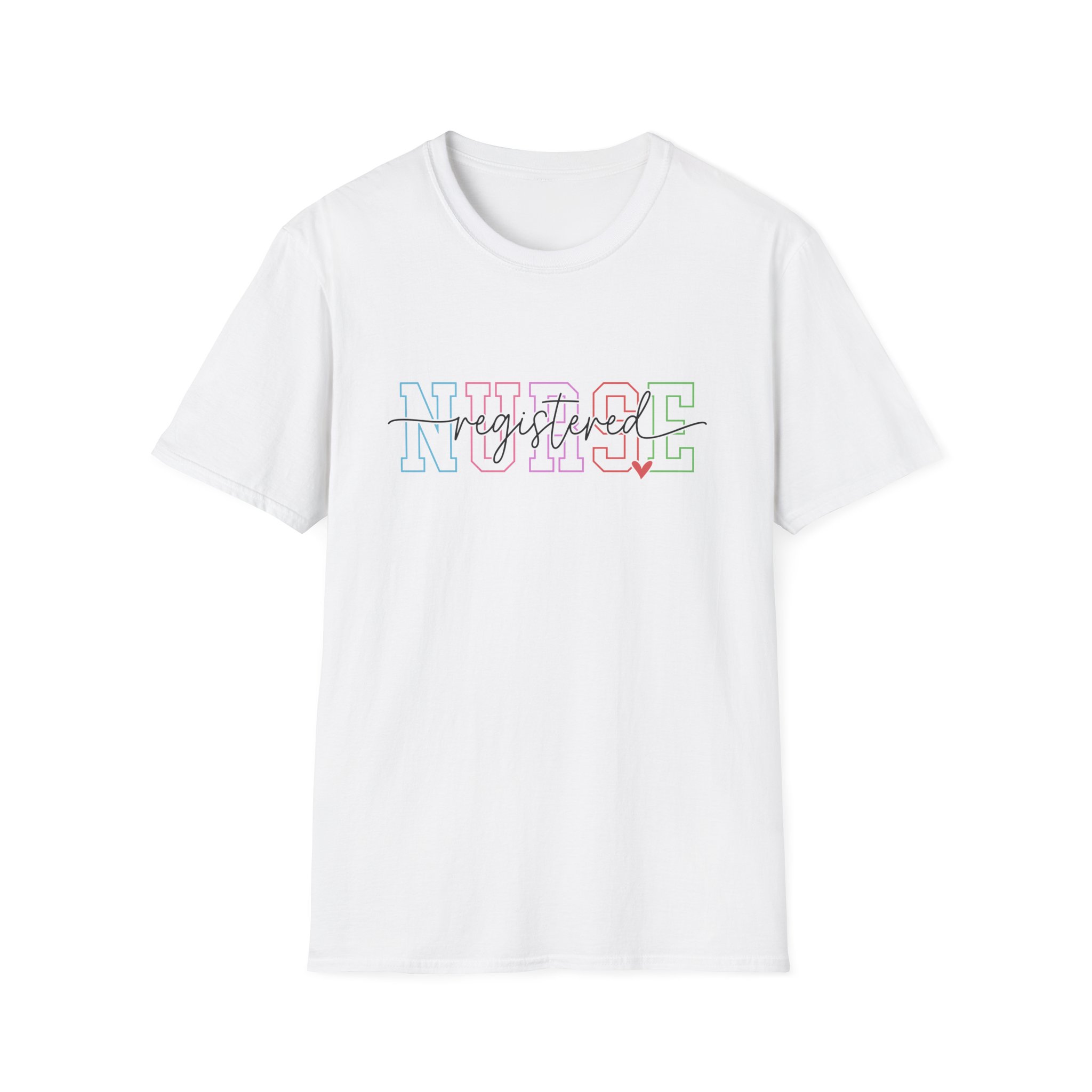 Nurse Graduated Tee – Pastel Outline Nursing School Graduation T-Shirt - Image 5