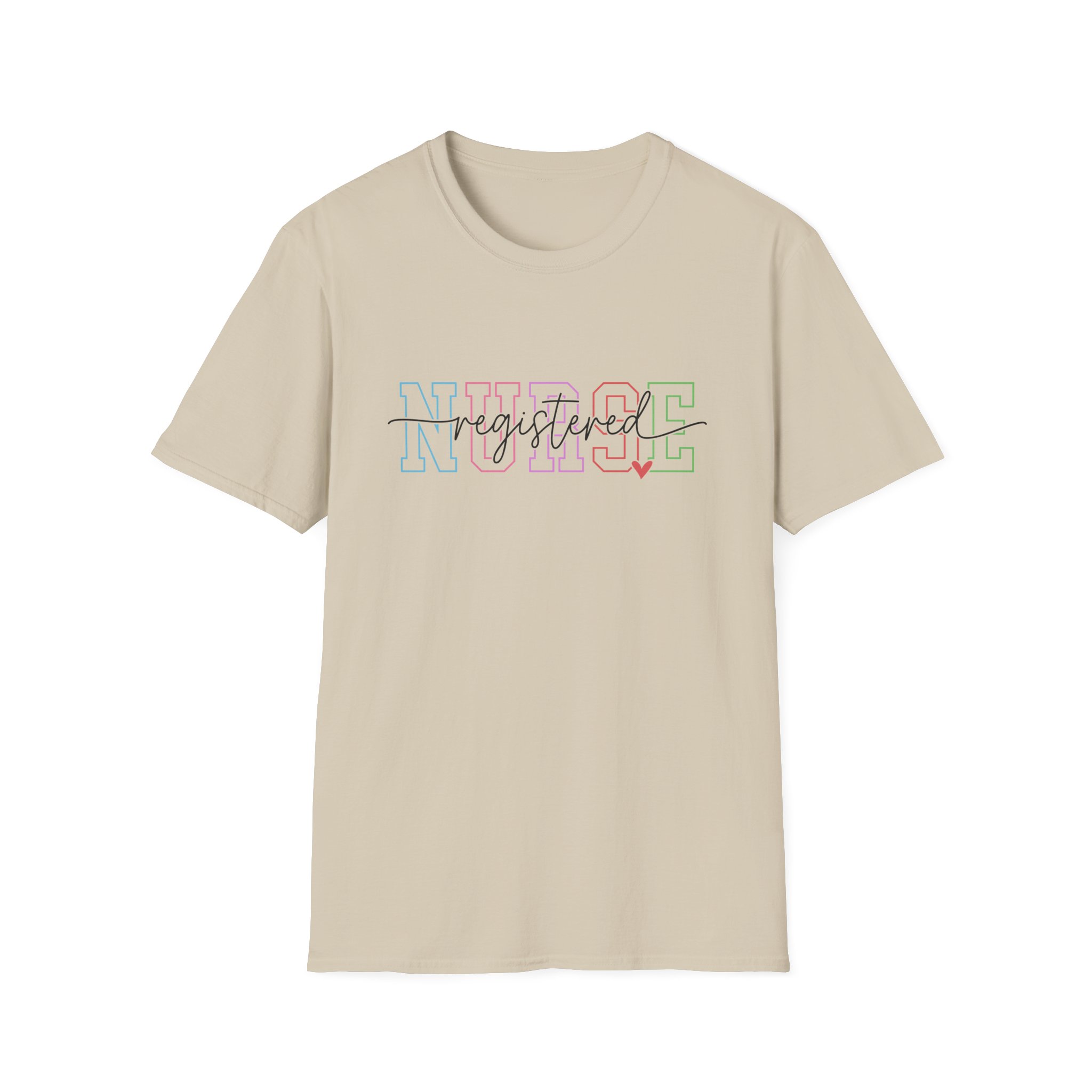 Nurse Graduated Tee – Pastel Outline Nursing School Graduation T-Shirt - Image 9