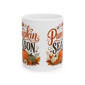 Pumpkin Season Ceramic Mug — Autumn Pumpkin Coffee Cup (11oz/15oz)